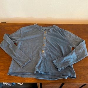 Blue long sleeve shirt